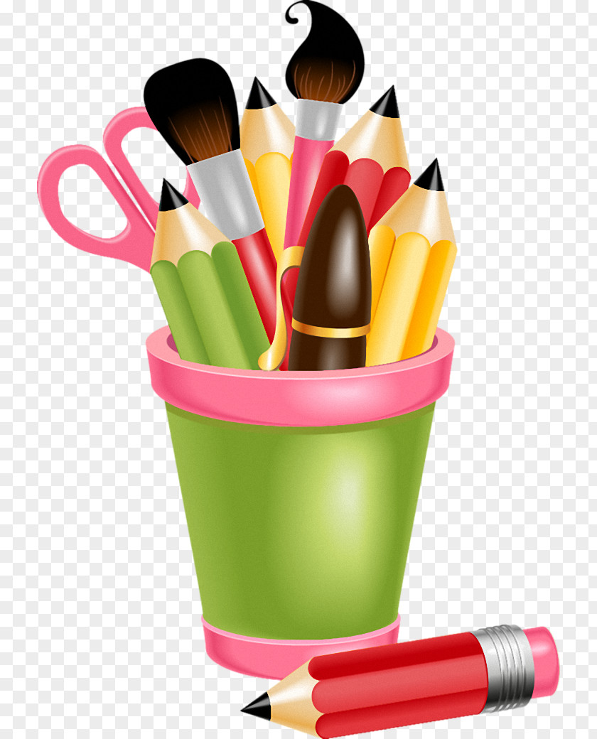 Plastic Bucket Pink Material Property Office Supplies Clip Art PNG