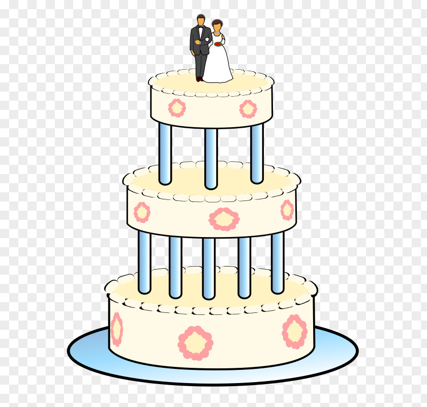 The Three-tier Wedding Cake White Cartoon Layer Birthday Chocolate Clip Art PNG