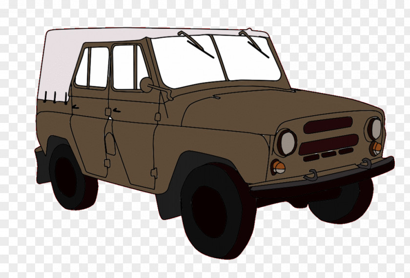 Car UAZ-469 Off-road Vehicle Jeep PNG