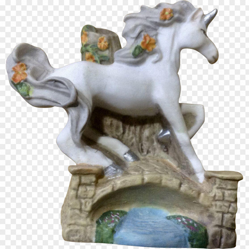 Hand Painted Unicorn Classical Sculpture Figurine Classicism PNG
