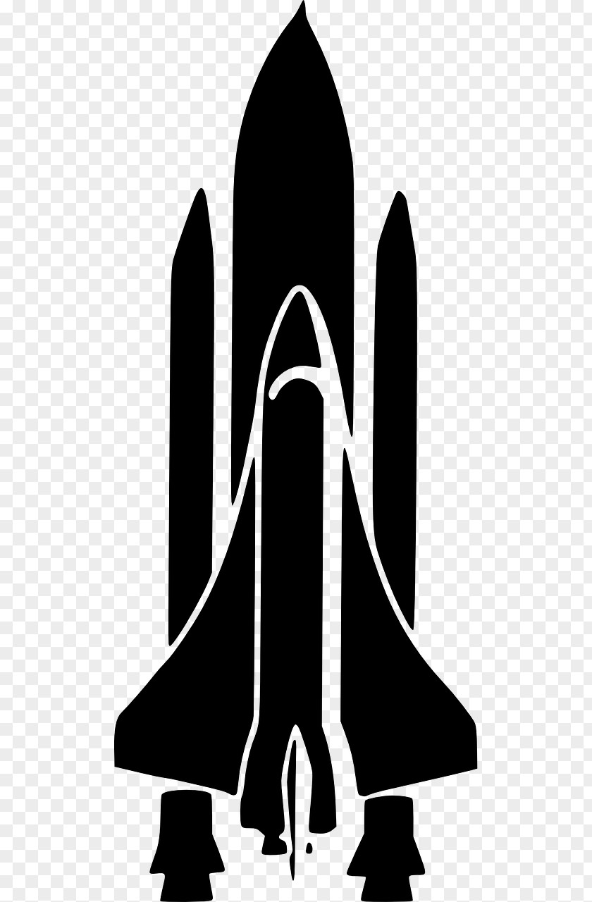 Silhouette Space Shuttle Program Clip Art PNG