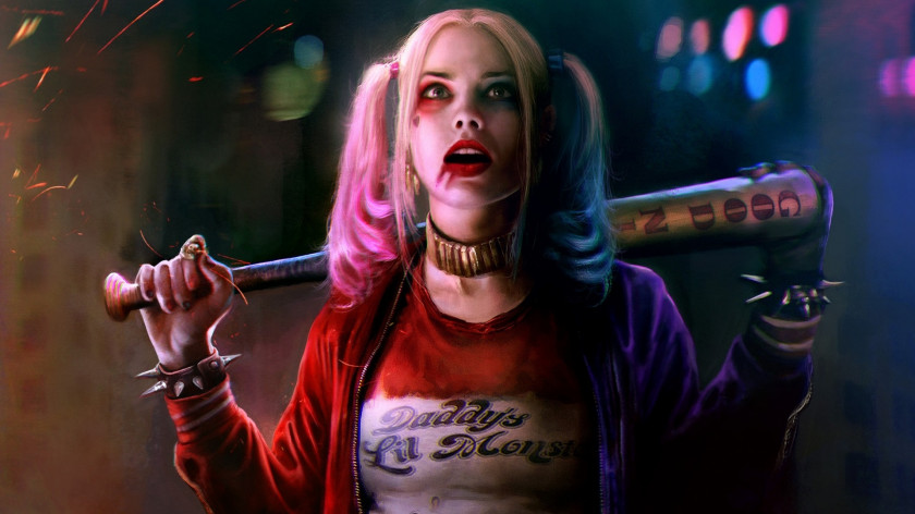 Enchantress Harley Quinn Joker Suicide Squad Margot Robbie 4K Resolution PNG