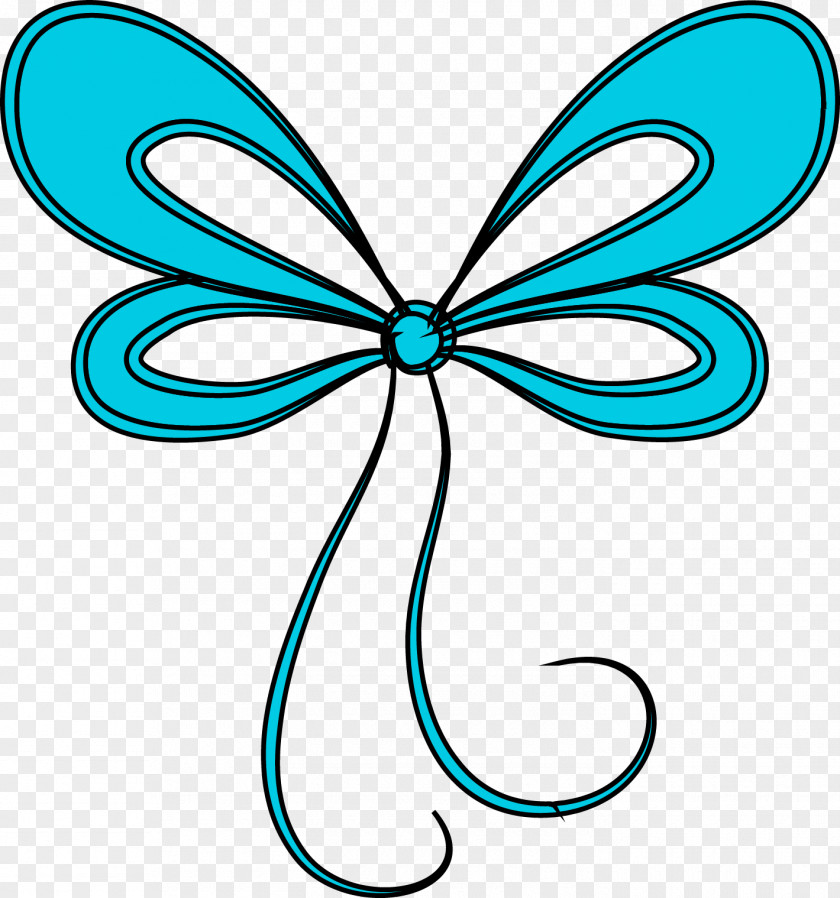 Butterfly Brush-footed Butterflies Teal Line Clip Art PNG