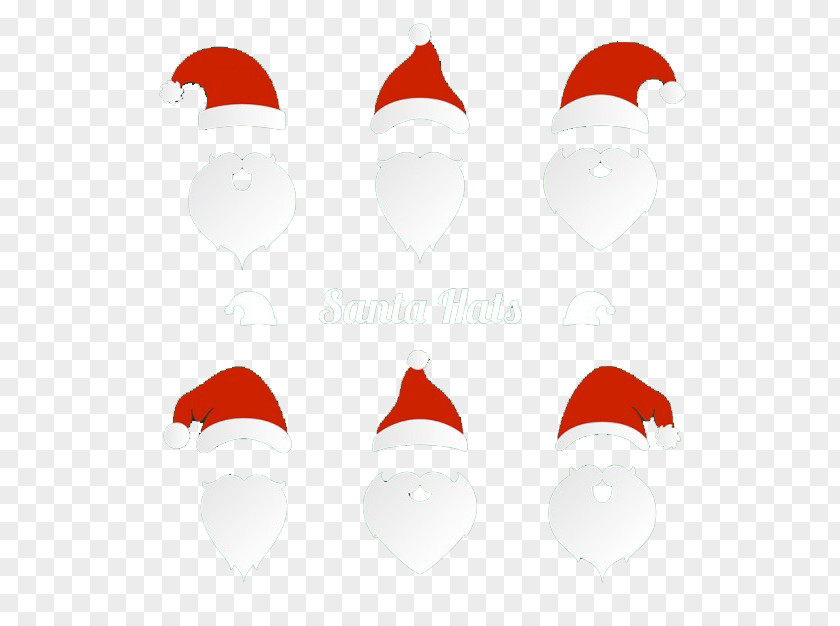 Christmas Hat And Beard Santa Claus PNG