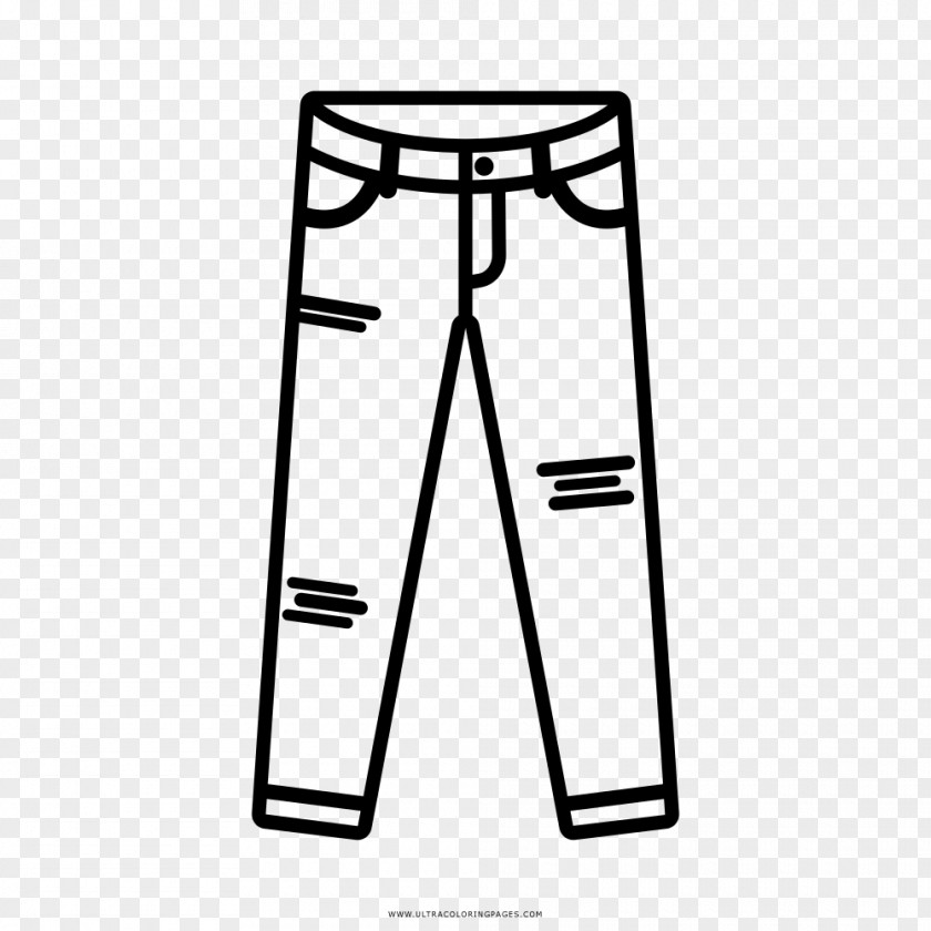 Jeans Drawing Pants Coloring Book Sleeve PNG