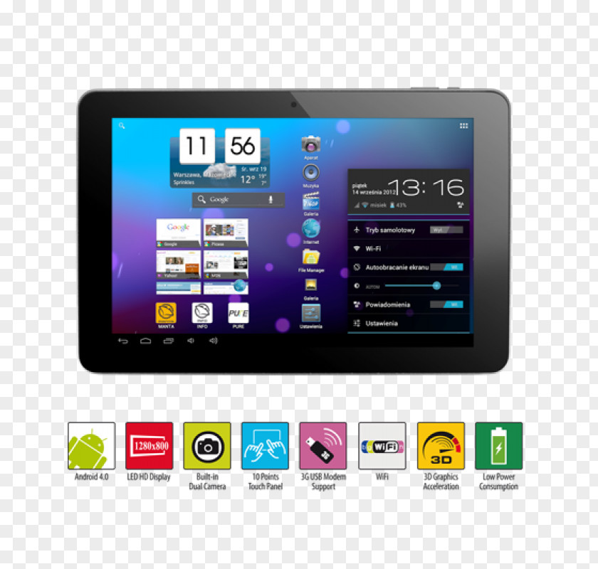Android Tablet 3G M.T.T. Manta Computer Flash Memory Cards PNG