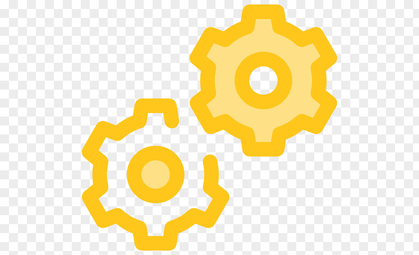 Gold Gears Collaboration Business Process Automation PNG