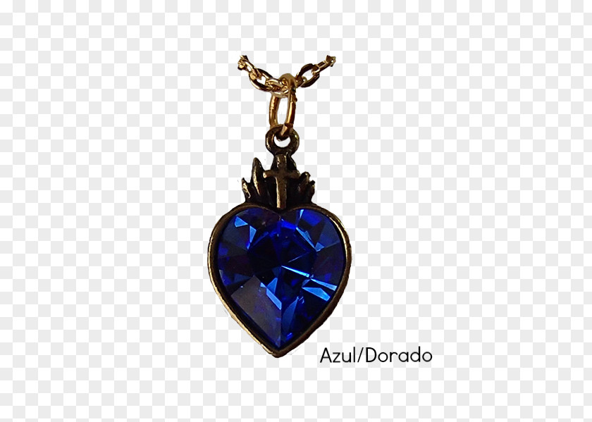Medalla Azul Sacred Heart Locket Jewellery Swarovski AG PNG