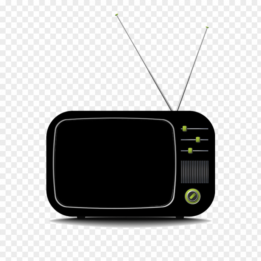 Black TV Electronics Multimedia PNG