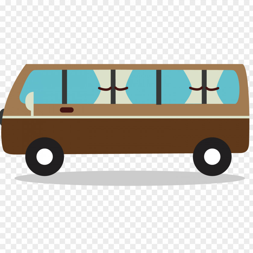 Vector Brown Bus Car Euclidean PNG