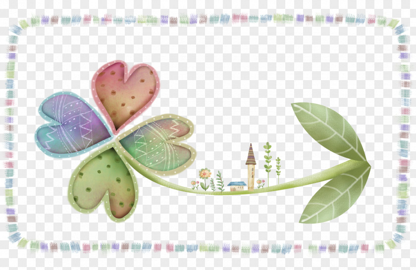 Creative Colorful Animation Frame Four-leaf Clover Illustration PNG