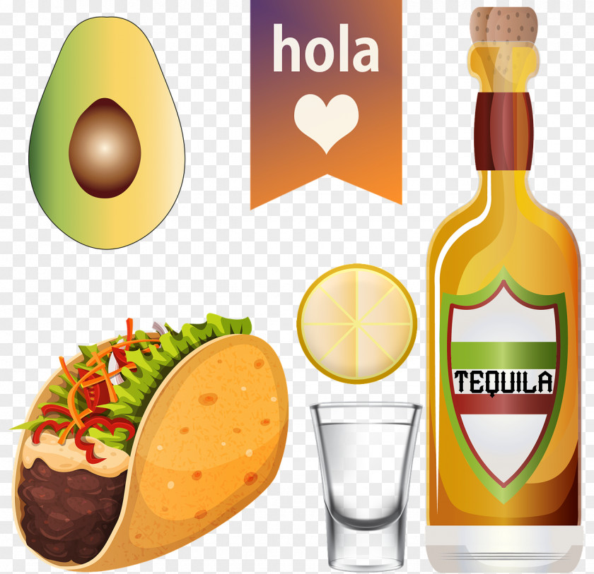 Ingredient Drink Taco Cartoon PNG