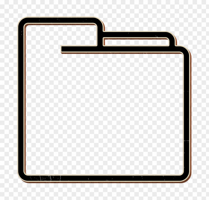 Rectangle Web Icon Essential Folder Object PNG