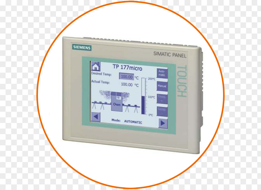 Simatic SIMATIC Siemens User Interface Programmable Logic Controllers Touchscreen PNG