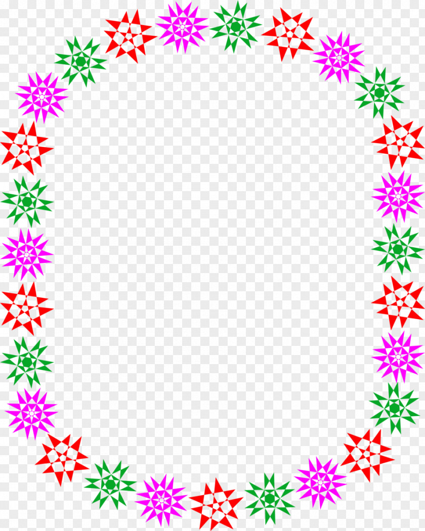 Star Frame Color Clip Art PNG