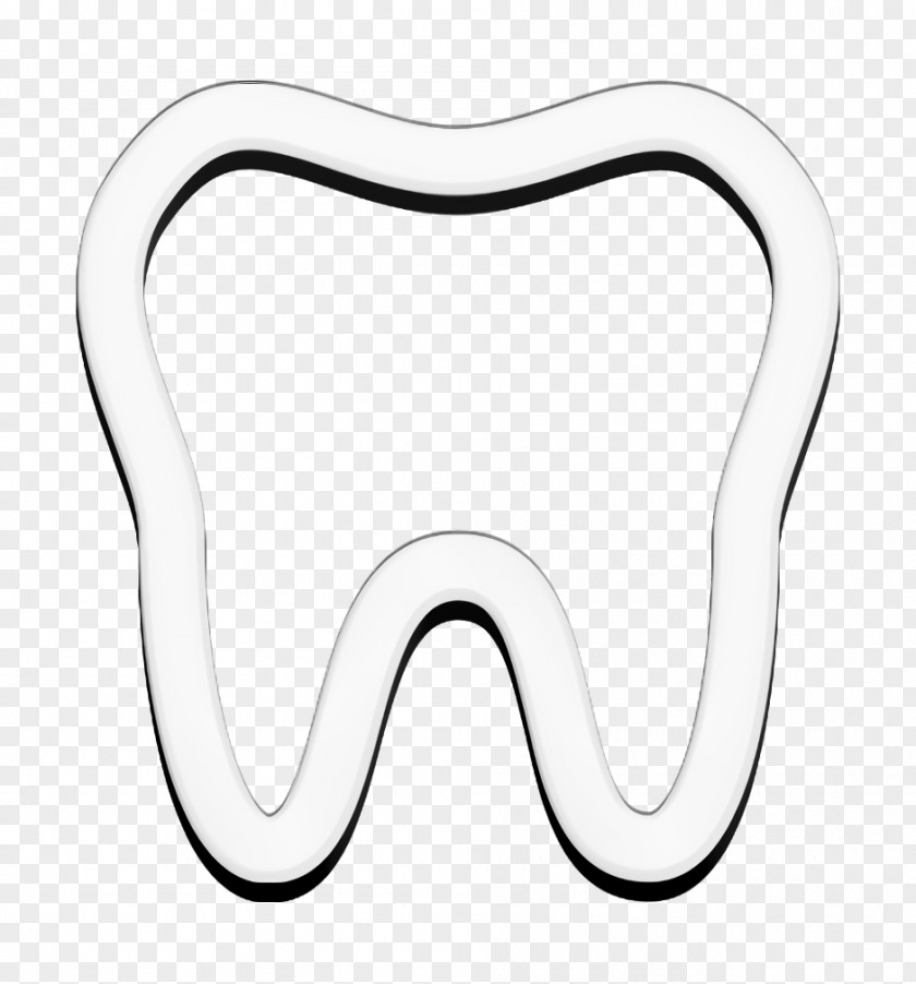 Teeth Icon Minimal Hospital Tooth PNG