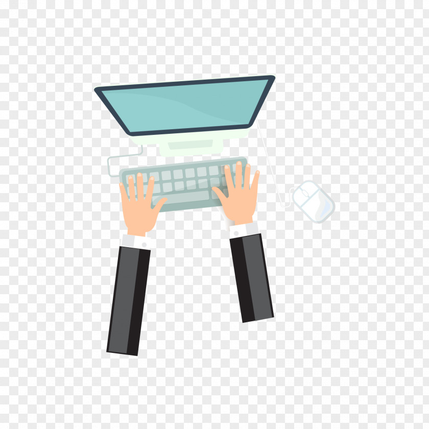 Black With A Computer Arm Laptop PNG