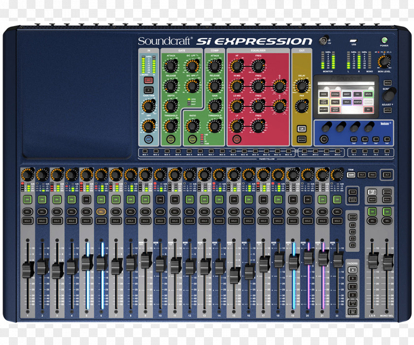 Digital Mixing Console Audio Mixers Soundcraft Si Expression 3 2 PNG
