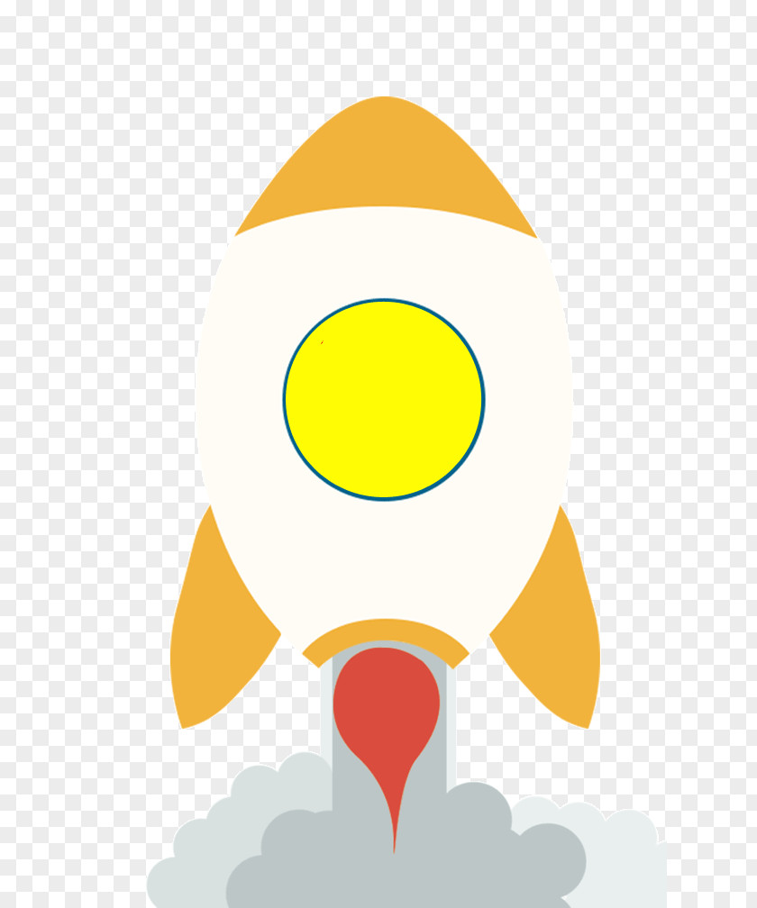 H5 Creative Cartoon Rocket Flight Clip Art PNG