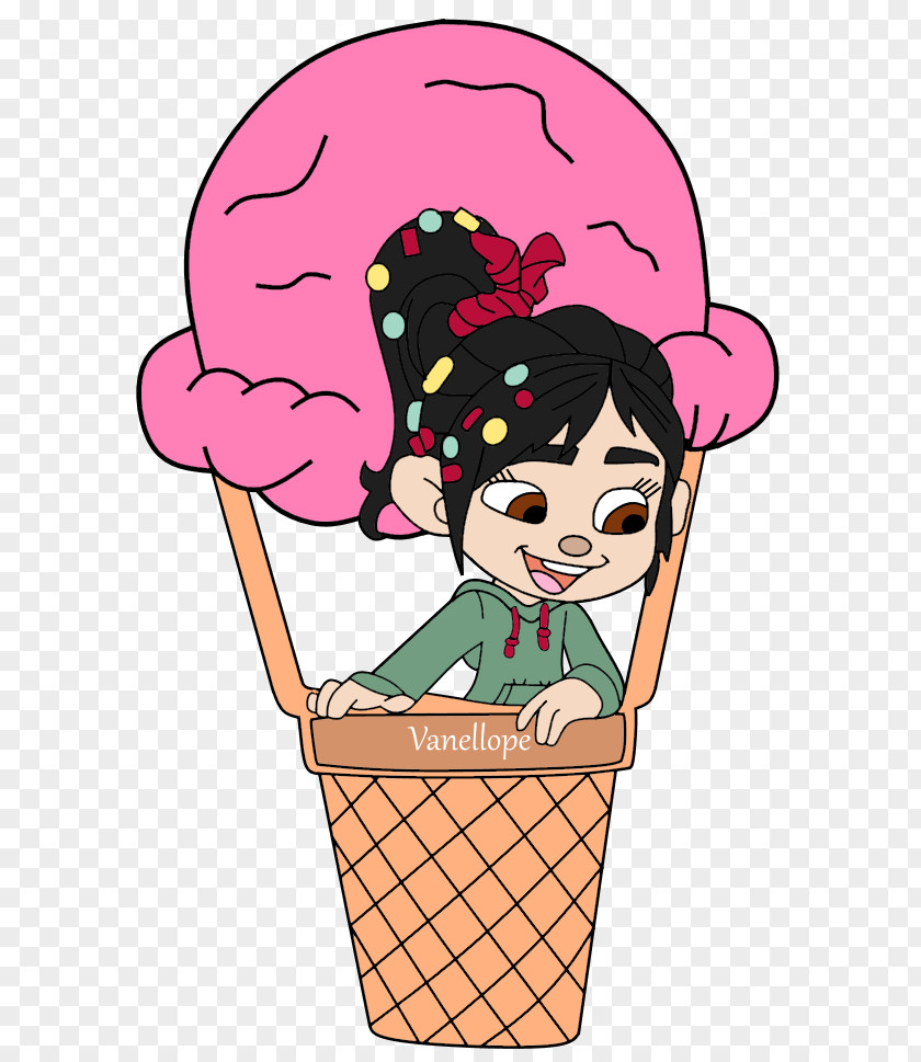Ice Cream Vanellope Von Schweetz Cones Animated Film Clip Art PNG