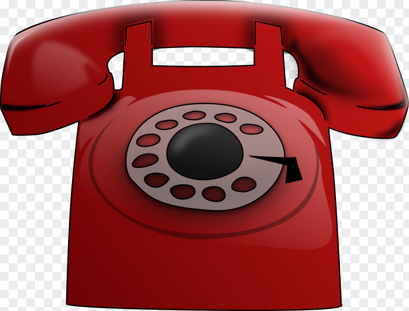 Red Phone Cliparts Telephone Rotary Dial Website Clip Art PNG