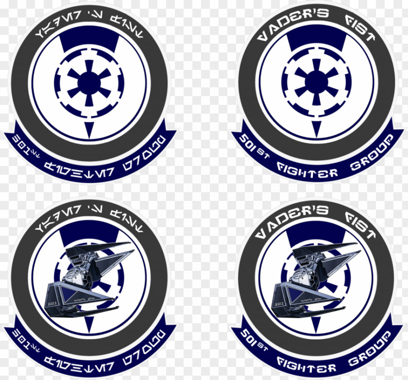501st Legion TIE Fighter Squadron Logo Organization PNG