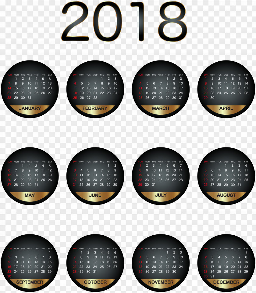 Calendario 2018 0 Desktop Wallpaper Clip Art PNG