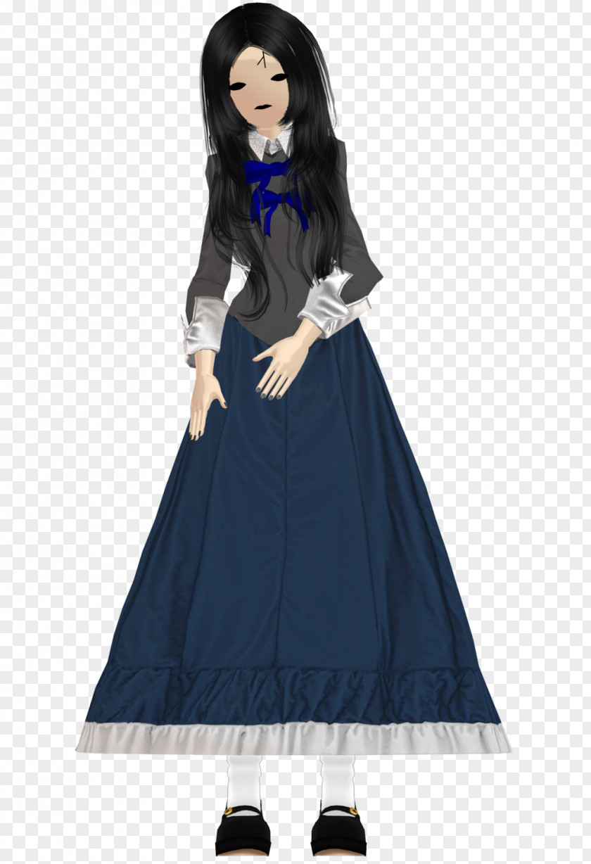 Creepy Doll Gown Costume Design Outerwear PNG