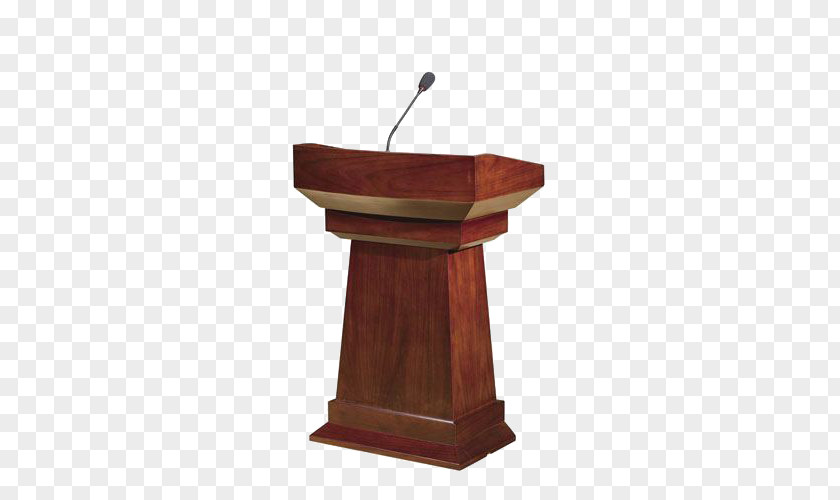 Podium Microphone Public Speaking Furniture PNG