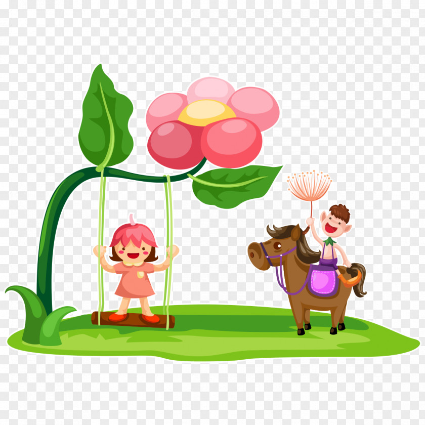 Flower Character Toy Clip Art PNG