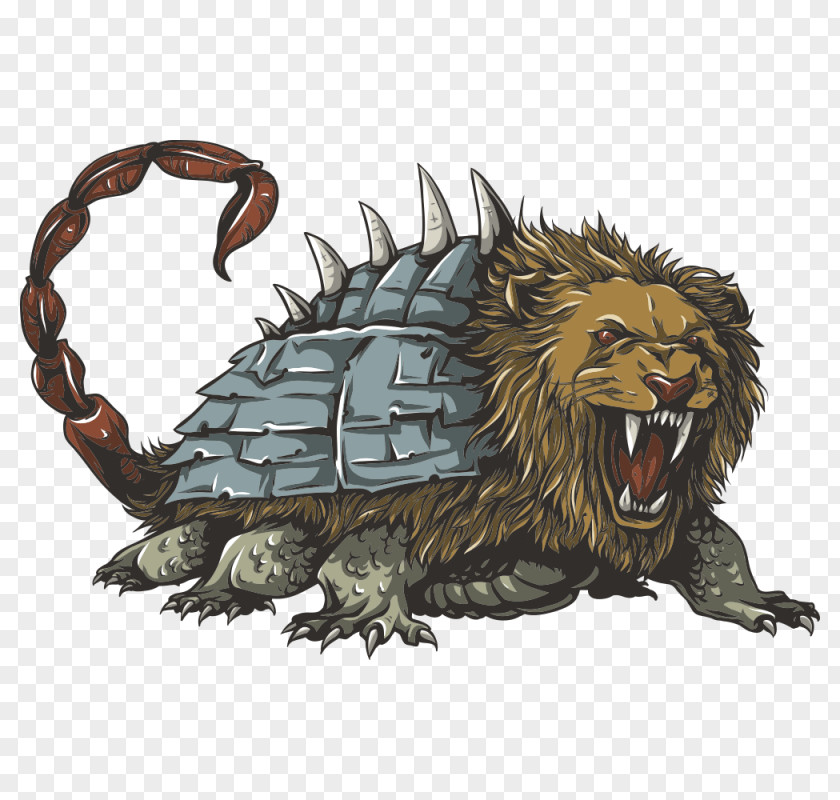 Lion Bumper Sticker Legendary Creature PNG