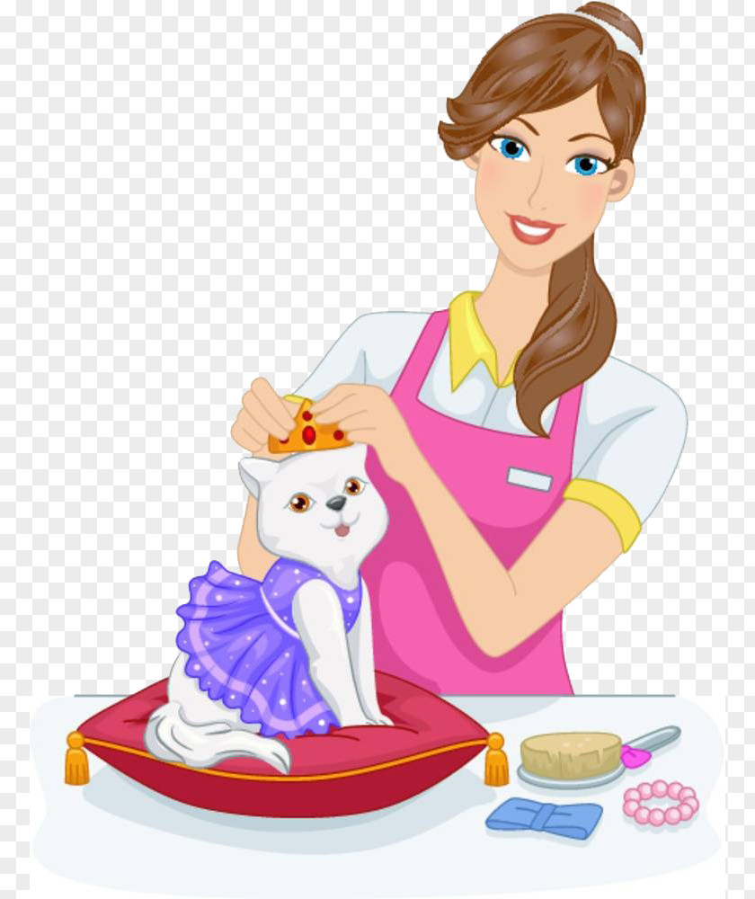 Pet Clerk For The Cat Wearing A Crown PNG clerk for the cat wearing a crown clipart PNG