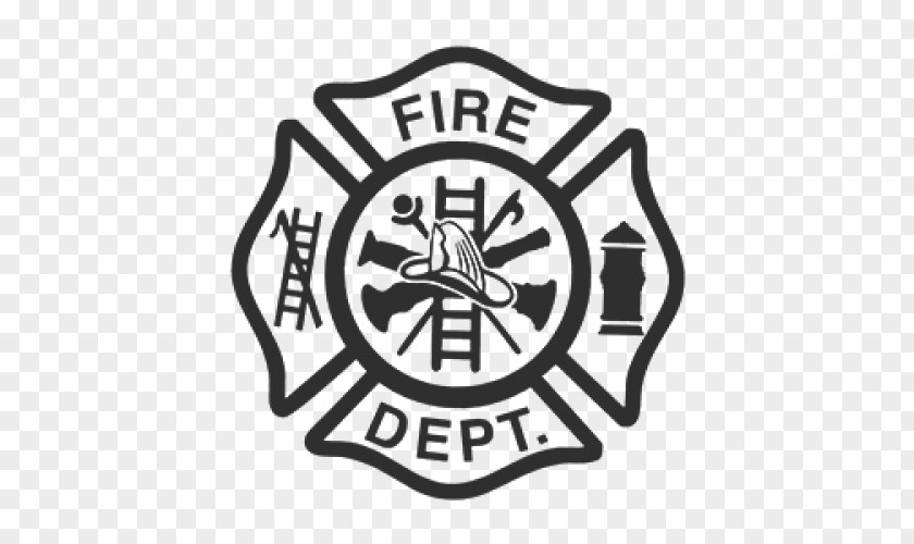 Axe Logo Fire Department Maltese Cross Firefighter Sticker Clip Art PNG