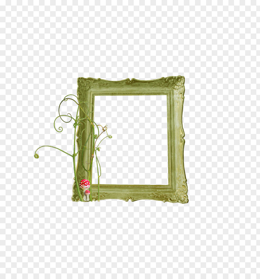 Picture Frames Green Rectangle PNG