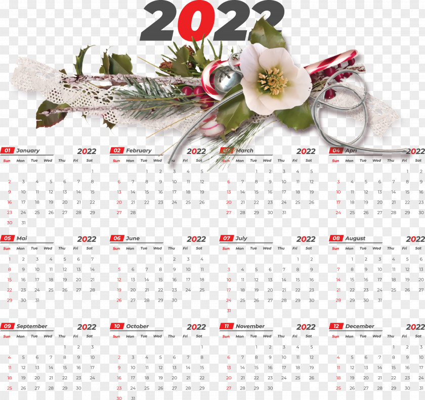 Printable 2022 Calendar 2022 Calendar Printable PNG