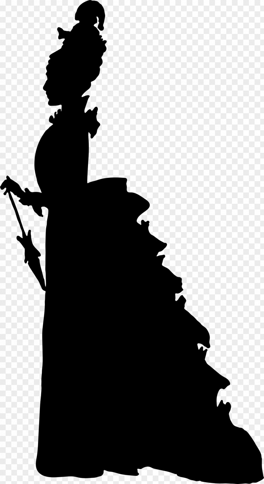Silhouettes History Of Western Fashion Silhouette Drawing Photography PNG