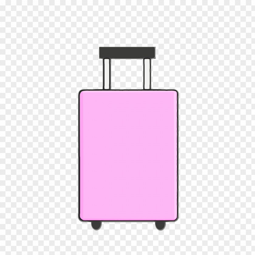 Suitcase Rectangle Pink M Meter PNG