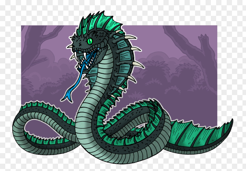 Aquatic Creature Dragon Basilisk Legendary Serpent Monster PNG