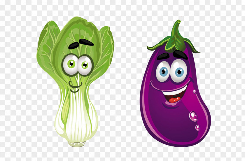 Cabbage, Eggplant Material Vegetable Fruit Cartoon Clip Art PNG
