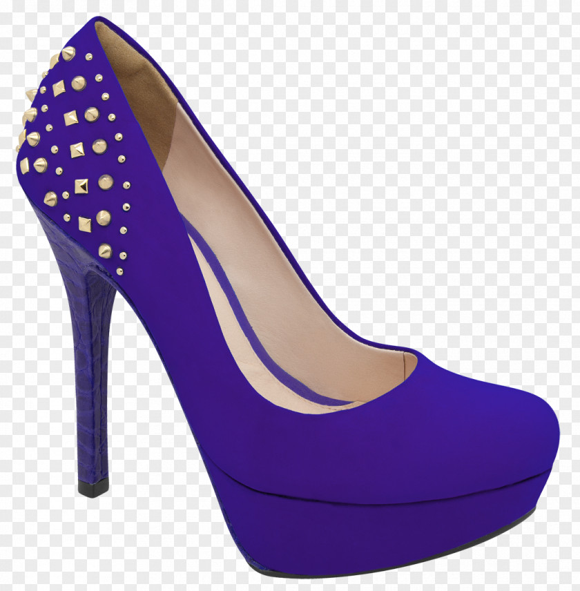 Design Cobalt Blue Heel Shoe PNG
