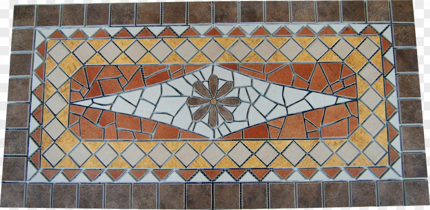 Mosaico Mosaic Art Rose Window Porcelain Tile Flooring PNG