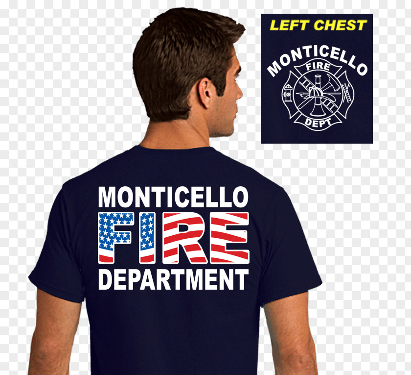 Short Sleeve T-shirt Fire Department Clothing Station PNG