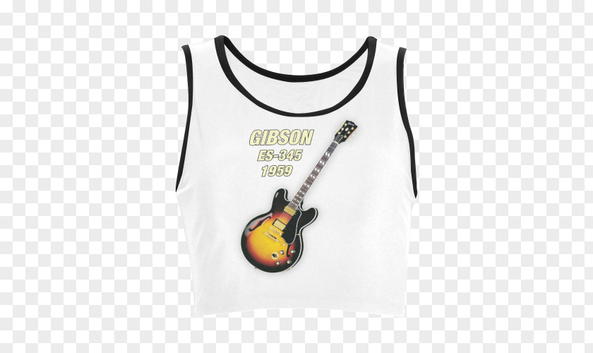 T-shirt Guitar Sleeveless Shirt Gibson ES-335 Outerwear PNG