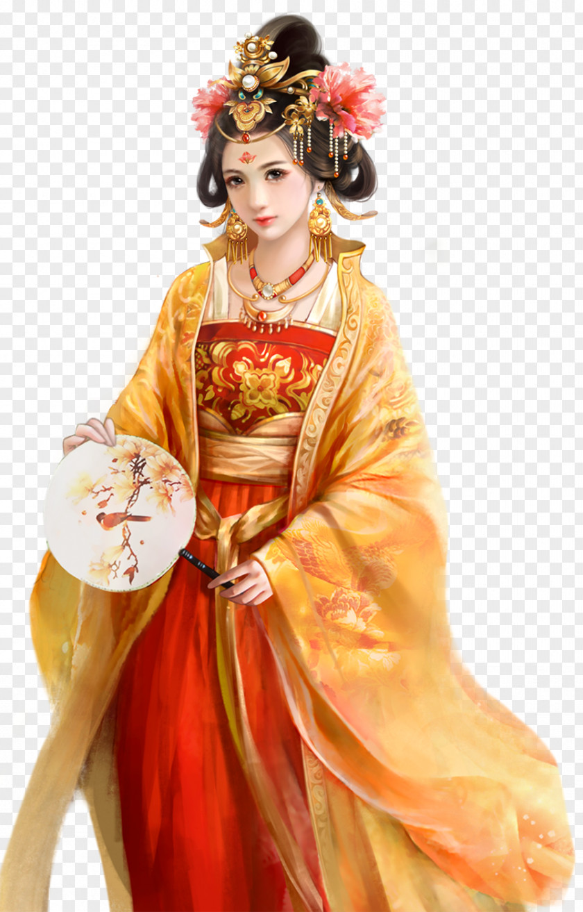 Costume Design Geisha Creative Background PNG