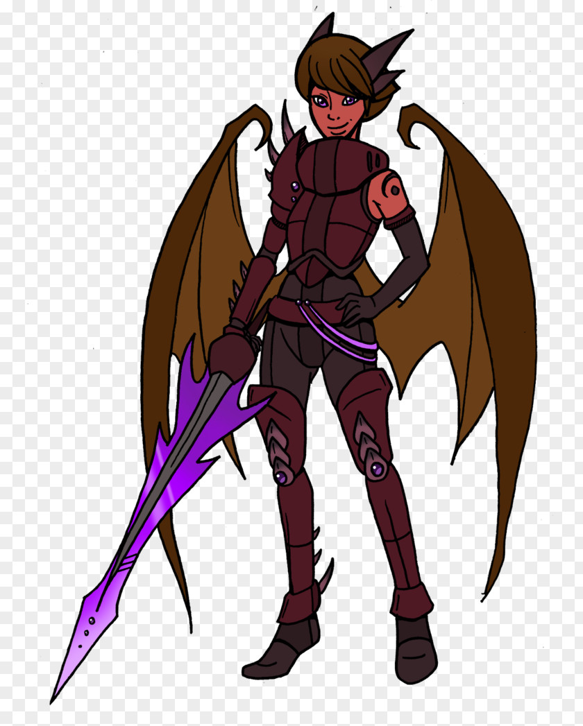 Demon Costume Design Spear Cartoon PNG