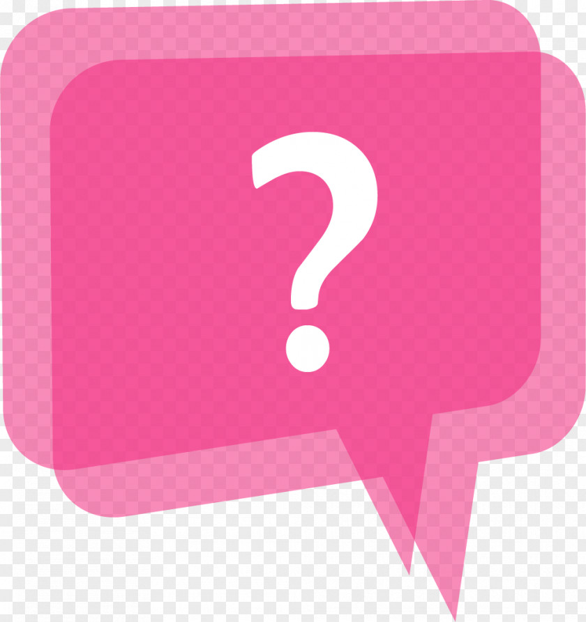 Pink Question Mark PNG