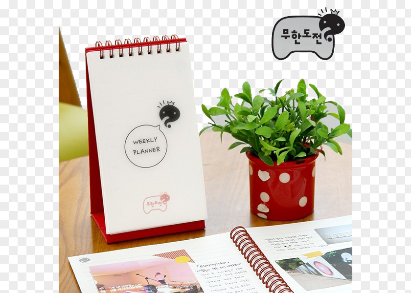 Potted South Korea 10X10 Online Shopping Notebook PNG