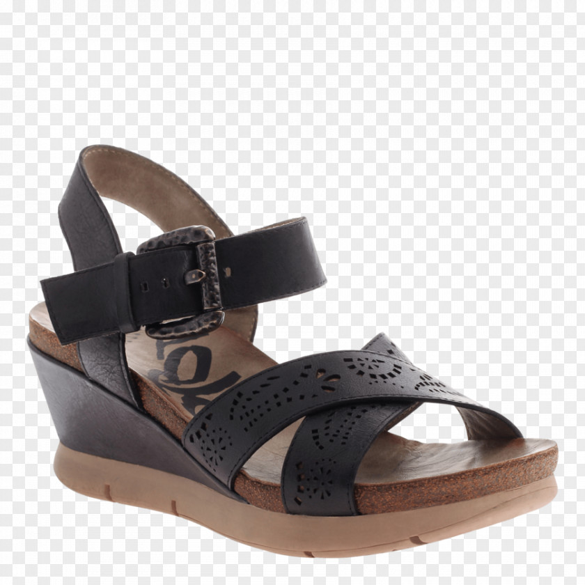 Sandal Otbt Gearhart Women's Wedge Shoes Black : 7.5 M Slide Product PNG