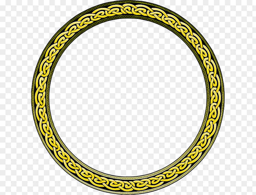 Yellow Circle Oval PNG