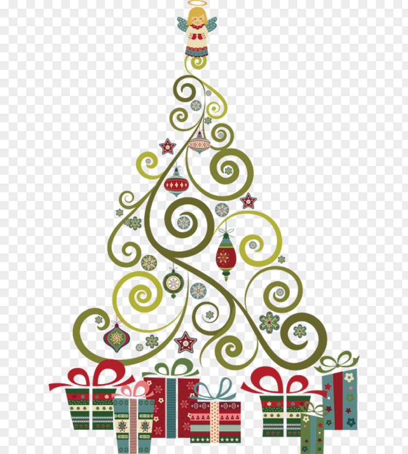 Beautiful Christmas Cliparts Tree Clip Art PNG